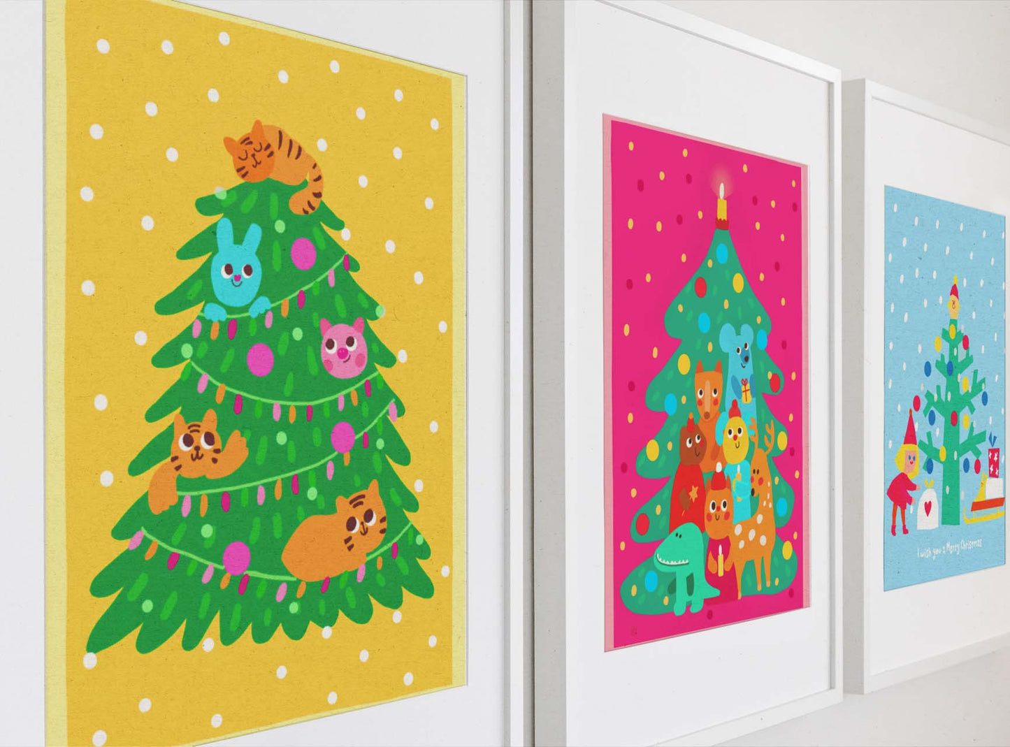 Lovely beautiful greeting cards by Jelly Panda, warm festive greetings, fun kids room Art prints, cute kids decor, playful Art prints, Joyful greeting cards, Art gifts, Cute gift for cat lover, cute gifts for pets owners, fun gifts for animal lovers. Unique fun greeting cards with humour, kawaii Art prints. UK by Doodle Bunny studio, Art school for curious kids